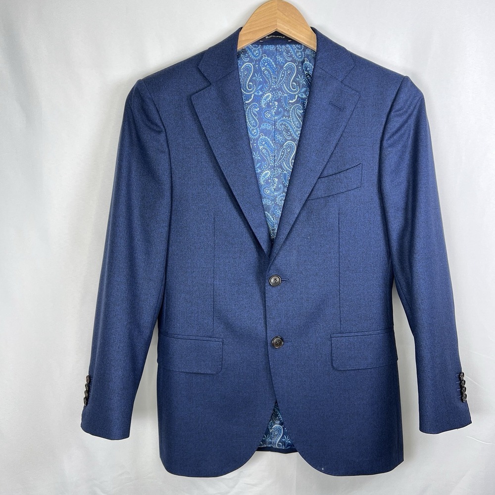Suitsupply Lazio Vitale Barberis Wool and Silk Coat 36S Blazer Jacket